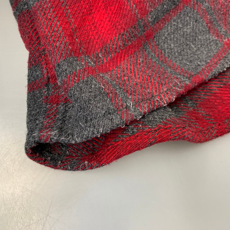 【中古品】【メンズ】 ORVIS オービス HEAVY CHECK SHIRT ヘビー チェック シャツ 長袖 146-261013-as-07-izu サイズ：L カラー：レッド系 万代Net店