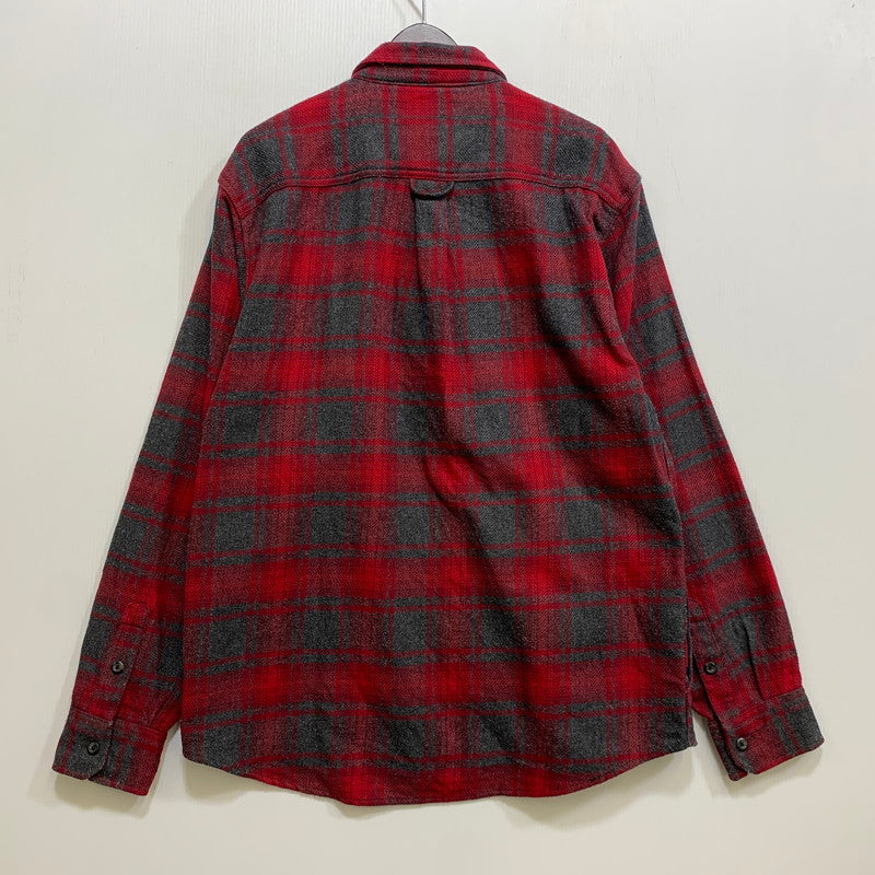 【中古品】【メンズ】 ORVIS オービス HEAVY CHECK SHIRT ヘビー チェック シャツ 長袖 146-261013-as-07-izu サイズ：L カラー：レッド系 万代Net店