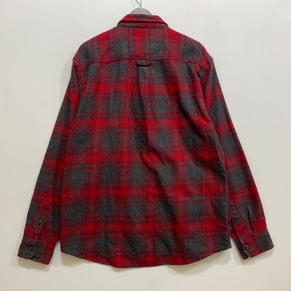 【中古品】【メンズ】 ORVIS オービス HEAVY CHECK SHIRT ヘビー チェック シャツ 長袖 146-261013-as-07-izu サイズ：L カラー：レッド系 万代Net店