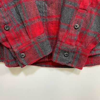 【中古品】【メンズ】 ORVIS オービス HEAVY CHECK SHIRT ヘビー チェック シャツ 長袖 146-261013-as-07-izu サイズ：L カラー：レッド系 万代Net店