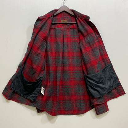 【中古品】【メンズ】 ORVIS オービス HEAVY CHECK SHIRT ヘビー チェック シャツ 長袖 146-261013-as-07-izu サイズ：L カラー：レッド系 万代Net店