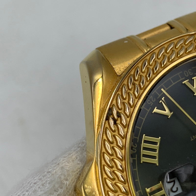 【中古品】【メンズ/レディース】 CRYSTAL CARTER クリスタルカーター FELIX 2 QUARTZ WATCH 92415-72 フィリックス2 クォーツ 時計 腕時計 197-261002-ay-02-izu カラー：ゴールド×ブラック 万代Net店