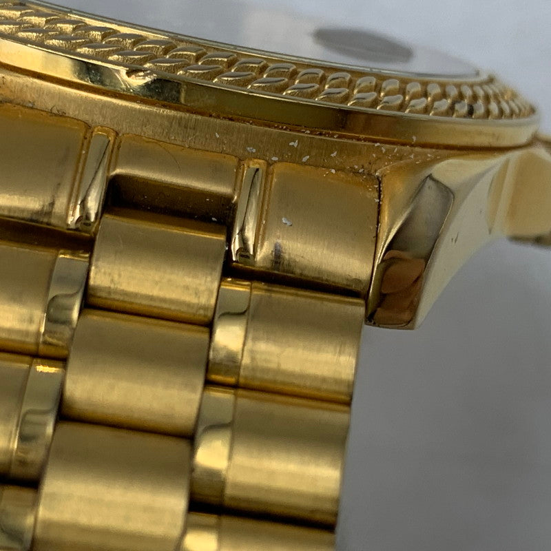 【中古品】【メンズ/レディース】 CRYSTAL CARTER クリスタルカーター FELIX 2 QUARTZ WATCH 92415-72 フィリックス2 クォーツ 時計 腕時計 197-261002-ay-02-izu カラー：ゴールド×ブラック 万代Net店