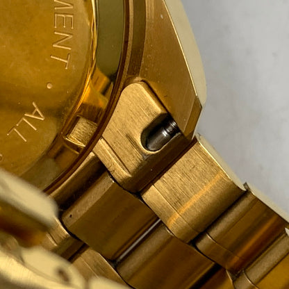 【中古品】【メンズ/レディース】 CRYSTAL CARTER クリスタルカーター FELIX 2 QUARTZ WATCH 92415-72 フィリックス2 クォーツ 時計 腕時計 197-261002-ay-02-izu カラー：ゴールド×ブラック 万代Net店
