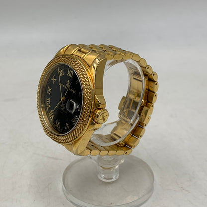 【中古品】【メンズ/レディース】 CRYSTAL CARTER クリスタルカーター FELIX 2 QUARTZ WATCH 92415-72 フィリックス2 クォーツ 時計 腕時計 197-261002-ay-02-izu カラー：ゴールド×ブラック 万代Net店
