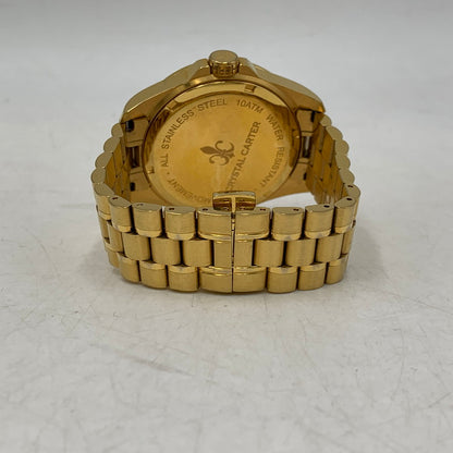 【中古品】【メンズ/レディース】 CRYSTAL CARTER クリスタルカーター FELIX 2 QUARTZ WATCH 92415-72 フィリックス2 クォーツ 時計 腕時計 197-261002-ay-02-izu カラー：ゴールド×ブラック 万代Net店