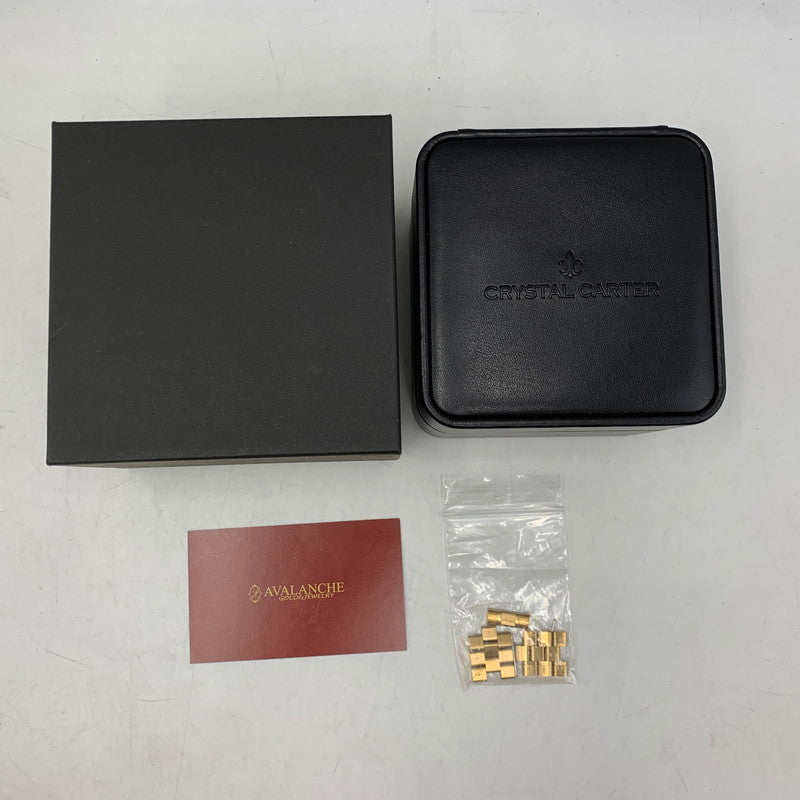 【中古品】【メンズ/レディース】 CRYSTAL CARTER クリスタルカーター FELIX 2 QUARTZ WATCH 92415-72 フィリックス2 クォーツ 時計 腕時計 197-261002-ay-02-izu カラー：ゴールド×ブラック 万代Net店