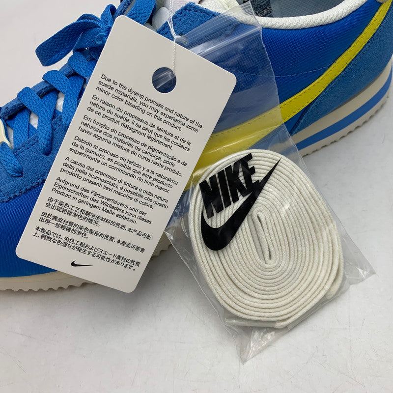 【中古美品】【メンズ】 NIKE ナイキ HF0263-402 CORTEZ TXT コルテッツ テキスタイル スニーカー 靴 160-261003-sm-03-izu サイズ：27.5ｃｍ カラー：BLUE YELLOW 万代Net店