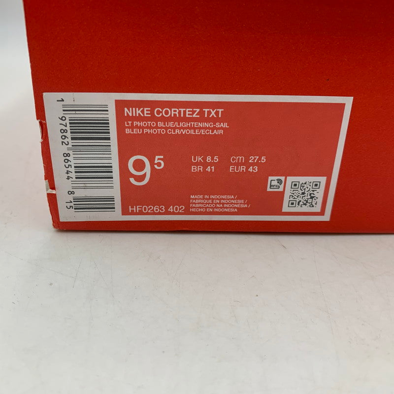 【中古美品】【メンズ】 NIKE ナイキ HF0263-402 CORTEZ TXT コルテッツ テキスタイル スニーカー 靴 160-261003-sm-03-izu サイズ：27.5ｃｍ カラー：BLUE YELLOW 万代Net店