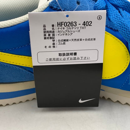 【中古美品】【メンズ】 NIKE ナイキ HF0263-402 CORTEZ TXT コルテッツ テキスタイル スニーカー 靴 160-261003-sm-03-izu サイズ：27.5ｃｍ カラー：BLUE YELLOW 万代Net店