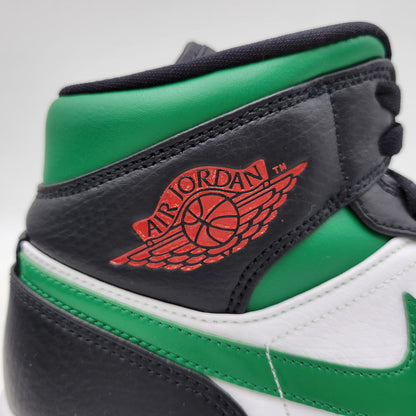 【中古美品】【メンズ】 NIKE ナイキ 554724-067 AIR JORDAN 1 MID エアジョーダン1 ミッド スニーカー 靴 160-260930-sm-02-izu サイズ：27.5ｃｍ カラー：BLACK/PINE GREEN-WHITE-GYM RED 万代Net店