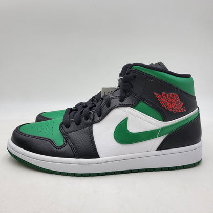 【中古美品】【メンズ】 NIKE ナイキ 554724-067 AIR JORDAN 1 MID エアジョーダン1 ミッド スニーカー 靴 160-260930-sm-02-izu サイズ：27.5ｃｍ カラー：BLACK/PINE GREEN-WHITE-GYM RED 万代Net店