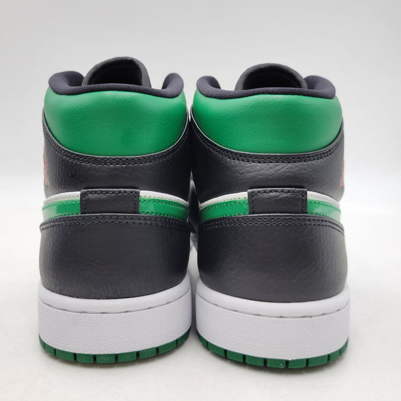 【中古美品】【メンズ】 NIKE ナイキ 554724-067 AIR JORDAN 1 MID エアジョーダン1 ミッド スニーカー 靴 160-260930-sm-02-izu サイズ：27.5ｃｍ カラー：BLACK/PINE GREEN-WHITE-GYM RED 万代Net店