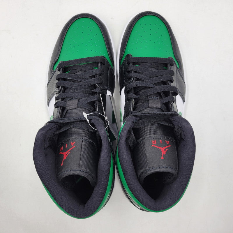 【中古美品】【メンズ】 NIKE ナイキ 554724-067 AIR JORDAN 1 MID エアジョーダン1 ミッド スニーカー 靴 160-260930-sm-02-izu サイズ：27.5ｃｍ カラー：BLACK/PINE GREEN-WHITE-GYM RED 万代Net店