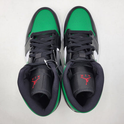 【中古美品】【メンズ】 NIKE ナイキ 554724-067 AIR JORDAN 1 MID エアジョーダン1 ミッド スニーカー 靴 160-260930-sm-02-izu サイズ：27.5ｃｍ カラー：BLACK/PINE GREEN-WHITE-GYM RED 万代Net店