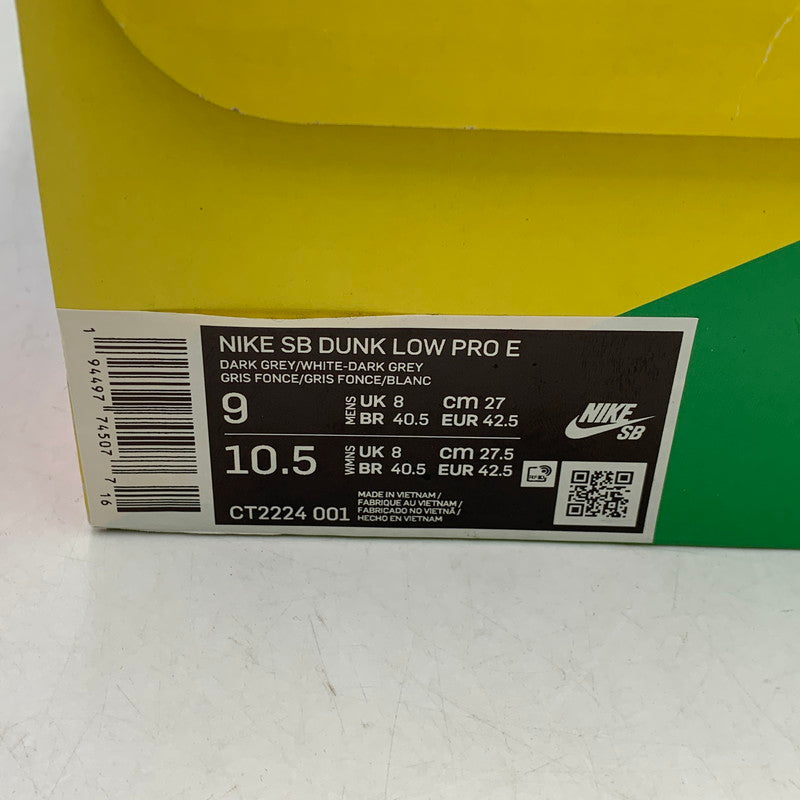 【中古品】【メンズ】 NIKE ナイキ CT2224-001 DUNK LOW PRO ダンク ロー プロ スニーカー 靴 160-261003-sm-04-izu サイズ：27ｃｍ カラー：DARK GREY 万代Net店
