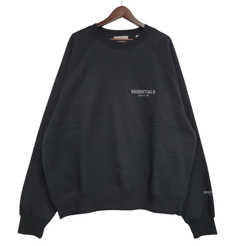 【中古美品】【メンズ】 FEAR OF GOD ESSENTIALS フィアオブゴッド エッセンシャルズ CREWNECK SWEAT SHIRT クルーネック スウェットシャツ 142-260929-as-09-izu サイズ：L カラー：ブラック 万代Net店