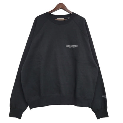 【中古美品】【メンズ】 FEAR OF GOD ESSENTIALS フィアオブゴッド エッセンシャルズ CREWNECK SWEAT SHIRT クルーネック スウェットシャツ 142-260929-as-09-izu サイズ：L カラー：ブラック 万代Net店