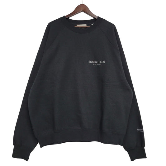 【中古美品】【メンズ】 FEAR OF GOD ESSENTIALS フィアオブゴッド エッセンシャルズ CREWNECK SWEAT SHIRT クルーネック スウェットシャツ 142-260929-as-09-izu サイズ：L カラー：ブラック 万代Net店