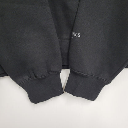 【中古美品】【メンズ】 FEAR OF GOD ESSENTIALS フィアオブゴッド エッセンシャルズ CREWNECK SWEAT SHIRT クルーネック スウェットシャツ 142-260929-as-09-izu サイズ：L カラー：ブラック 万代Net店