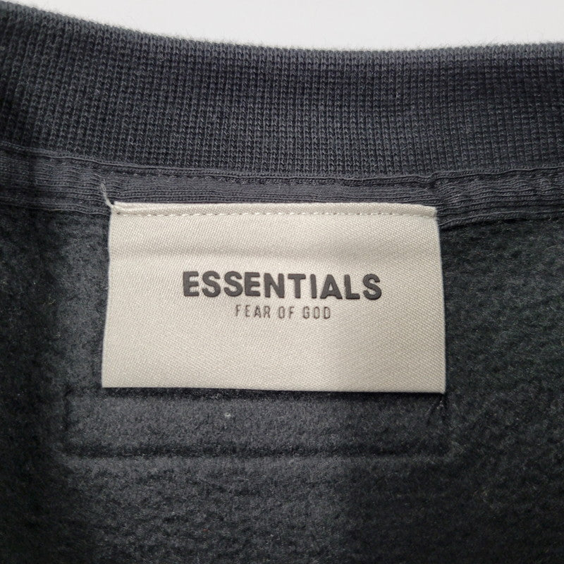 【中古美品】【メンズ】 FEAR OF GOD ESSENTIALS フィアオブゴッド エッセンシャルズ CREWNECK SWEAT SHIRT クルーネック スウェットシャツ 142-260929-as-09-izu サイズ：L カラー：ブラック 万代Net店