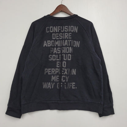 【中古品】【メンズ】 WTAPS ダブルタップス INGREDIENTS CREWNECK SWEAT クルーネック スウェット トレーナー 142-260929-as-08-izu サイズ：S カラー：ブラック 万代Net店
