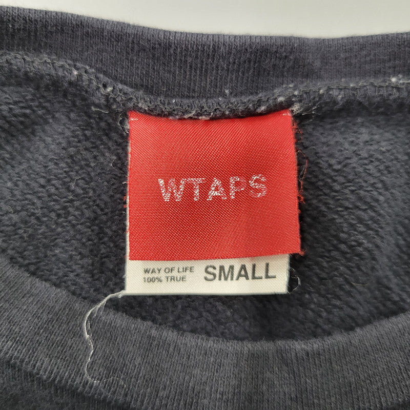 【中古品】【メンズ】 WTAPS ダブルタップス INGREDIENTS CREWNECK SWEAT クルーネック スウェット トレーナー 142-260929-as-08-izu サイズ：S カラー：ブラック 万代Net店
