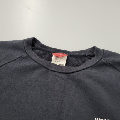 【中古品】【メンズ】 WTAPS ダブルタップス INGREDIENTS CREWNECK SWEAT クルーネック スウェット トレーナー 142-260929-as-08-izu サイズ：S カラー：ブラック 万代Net店