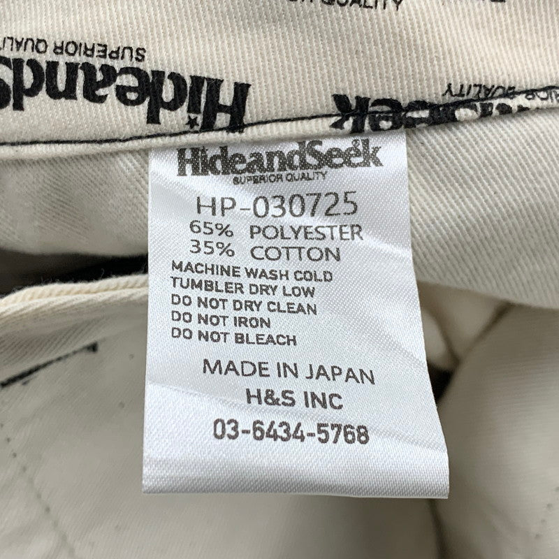 【中古品】【メンズ】 HIDE AND SEEK ハイド・アンド・シーク HP-030725 25SS B-WORK PANTS ワーク パンツ ズボン ボトムス 153-260929-ya-04-izu サイズ：M カラー：ブラック 万代Net店