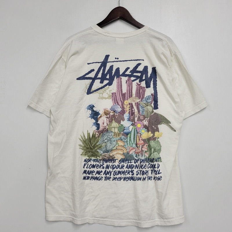 【中古品】【メンズ】 STUSSY ステューシー PSYCHEDELIC TEE サイデリック Tシャツ トップス　半袖 142-261003-sm-08-izu サイズ：L カラー：ホワイト 万代Net店