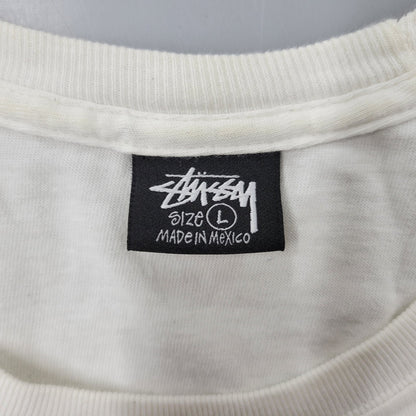 【中古品】【メンズ】 STUSSY ステューシー PSYCHEDELIC TEE サイデリック Tシャツ トップス　半袖 142-261003-sm-08-izu サイズ：L カラー：ホワイト 万代Net店