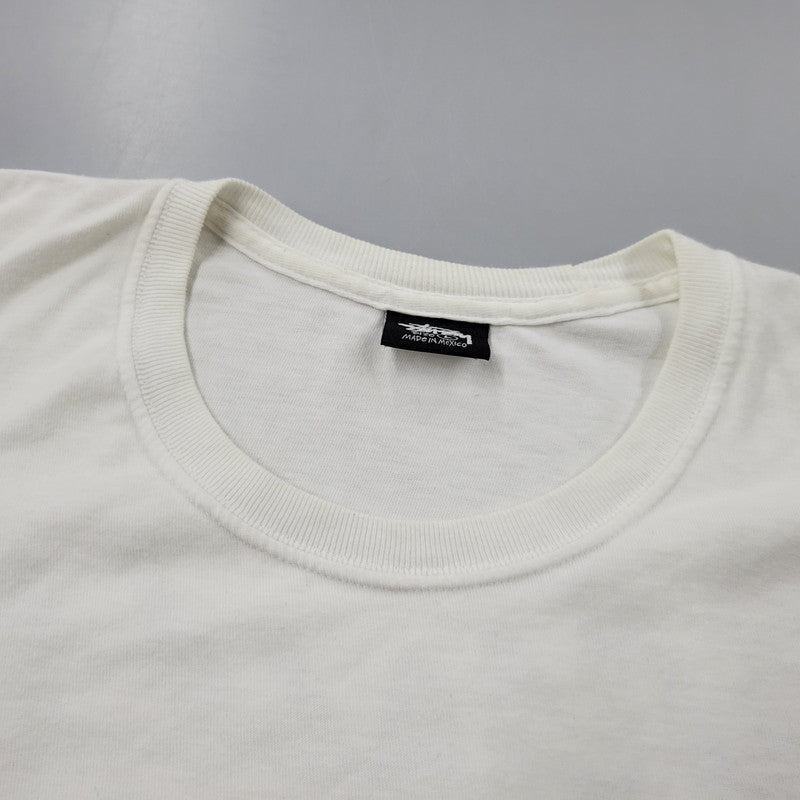 【中古品】【メンズ】 STUSSY ステューシー PSYCHEDELIC TEE サイデリック Tシャツ トップス　半袖 142-261003-sm-08-izu サイズ：L カラー：ホワイト 万代Net店