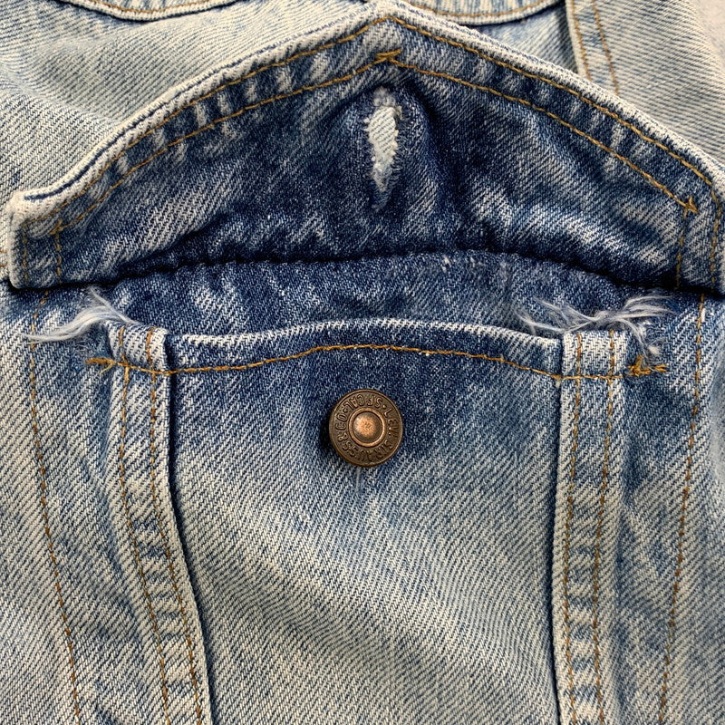 【現状渡し品】【メンズ】 LEVI'S リーバイス 75525-0412 カナダ製 00’S DENIM JACKET デニム ジャケット アウター 146-260930-cs-07-izu サイズ：M カラー：インディゴ 万代Net店