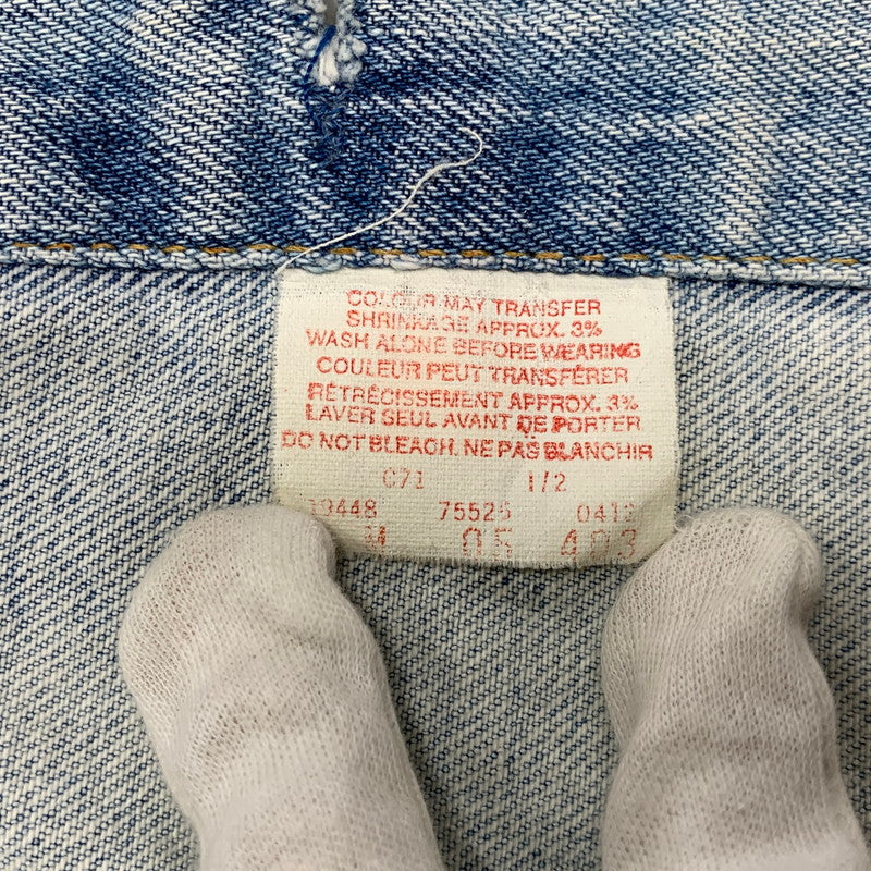 【現状渡し品】【メンズ】 LEVI'S リーバイス 75525-0412 カナダ製 00’S DENIM JACKET デニム ジャケット アウター 146-260930-cs-07-izu サイズ：M カラー：インディゴ 万代Net店