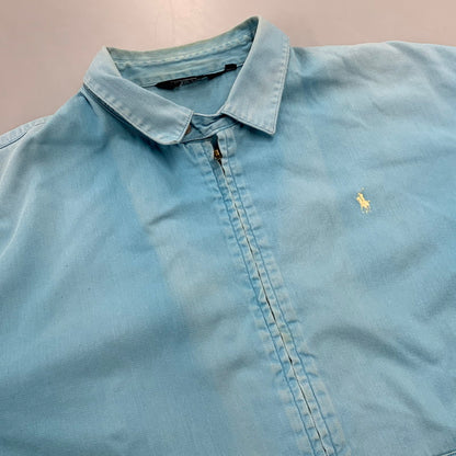 【現状渡し品】【メンズ】 POLO BY RALPH LAUREN ポロバイラルフローレン 三角タグ SWINGTOP JACKET スイングトップ ジャケット アウター 146-261001-kh-09-izu サイズ：XL カラー：ライトブルー 万代Net店