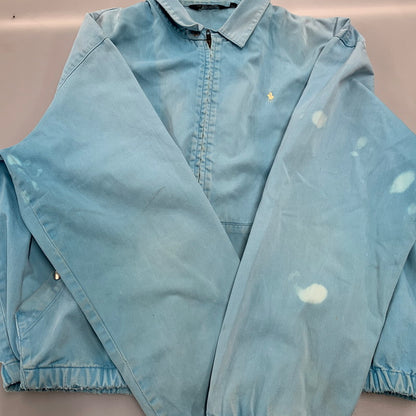 【現状渡し品】【メンズ】 POLO BY RALPH LAUREN ポロバイラルフローレン 三角タグ SWINGTOP JACKET スイングトップ ジャケット アウター 146-261001-kh-09-izu サイズ：XL カラー：ライトブルー 万代Net店