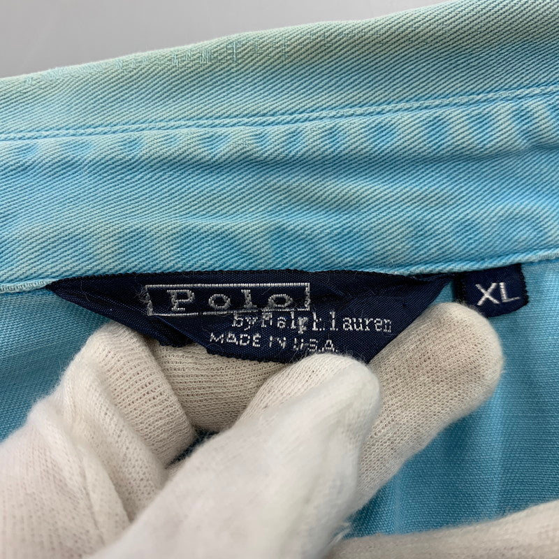 【現状渡し品】【メンズ】 POLO BY RALPH LAUREN ポロバイラルフローレン 三角タグ SWINGTOP JACKET スイングトップ ジャケット アウター 146-261001-kh-09-izu サイズ：XL カラー：ライトブルー 万代Net店