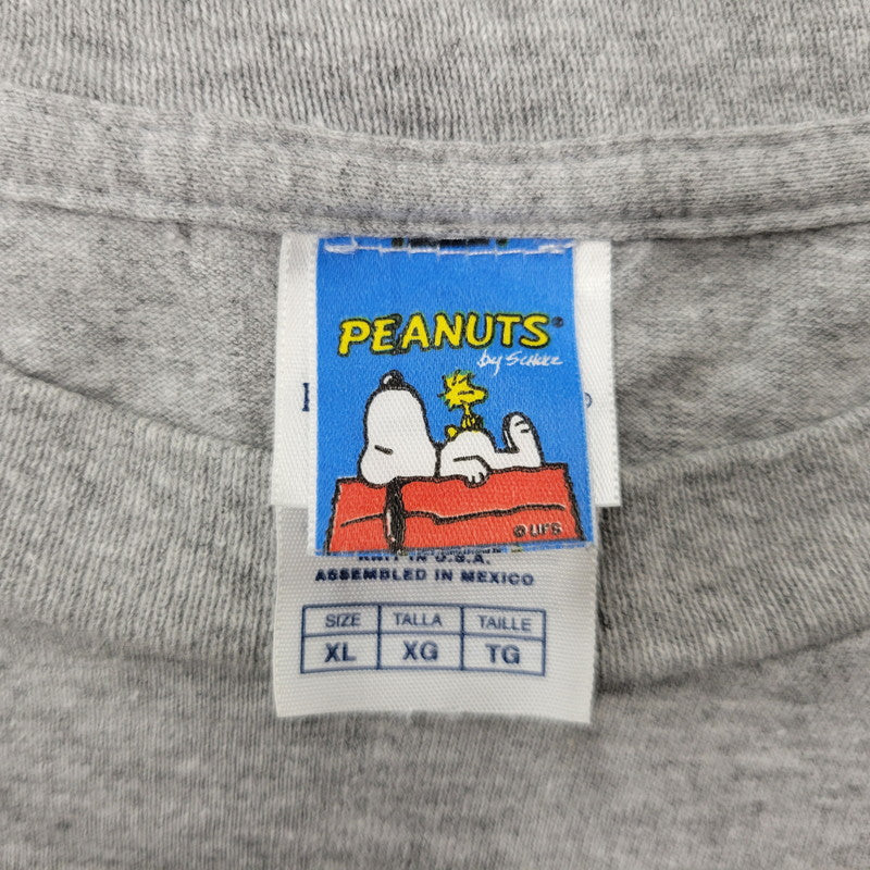 【中古品】【メンズ】 PEANUTS ピーナッツ メキシコ製 SNOOPY 00’S HEART BREAKER！TEE スヌーピー 00’S ハートブレイカー Tシャツ トップス 半袖 146-261003-sm-09-izu サイズ：XL カラー：グレー 万代Net店