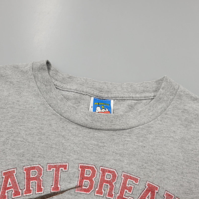 【中古品】【メンズ】 PEANUTS ピーナッツ メキシコ製 SNOOPY 00’S HEART BREAKER！TEE スヌーピー 00’S ハートブレイカー Tシャツ トップス 半袖 146-261003-sm-09-izu サイズ：XL カラー：グレー 万代Net店