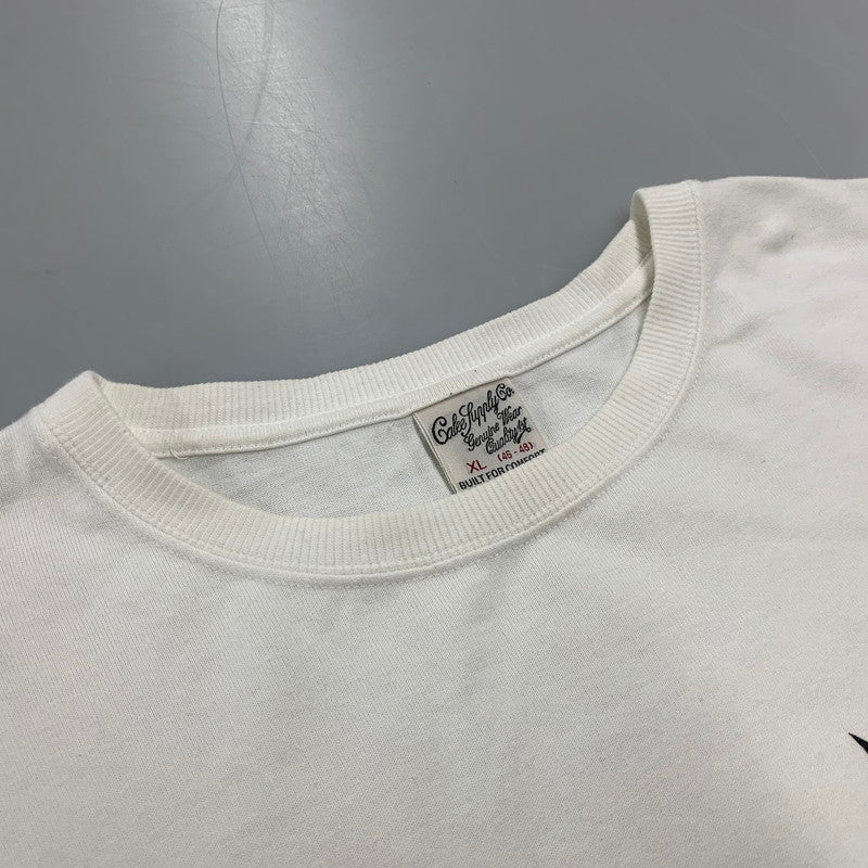 【中古品】【メンズ】 CALEE キャリー CAL LOGO FOL LS TEE ロングスリーブ Tシャツ トップス 長袖 142-260930-cs-04-izu サイズ：XL カラー：ホワイト 万代Net店