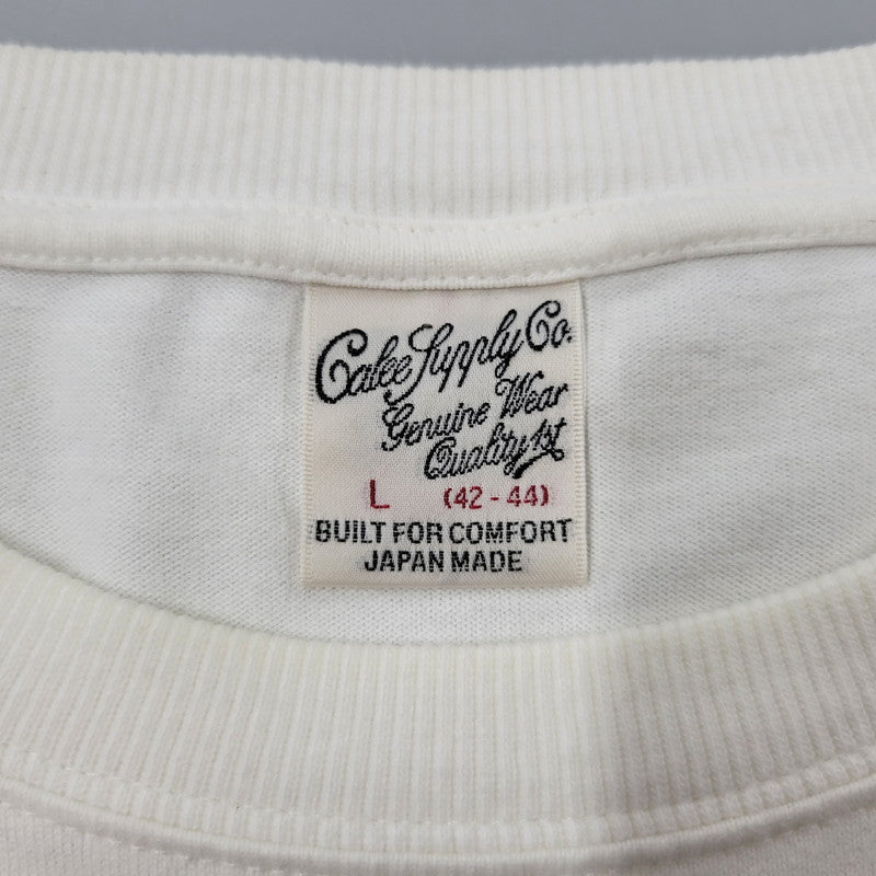 【中古品】【メンズ】 CALEE キャリー DROP SHOULDER FIRST SIGHT LS TEE ドロップショルダー ファースト サイト ロングスリーブ Tシャツ トップス 長袖 142-261003-sm-10-izu サイズ：L カラー：ホワイト 万代Net店