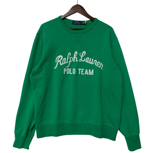 【中古品】【メンズ】 POLO RALPH LAUREN ポロ・ラルフローレン POLO TEAM SWEATSHIRT スウェットシャツ 147-261004-sm-08-izu サイズ：L カラー：グリーン 万代Net店