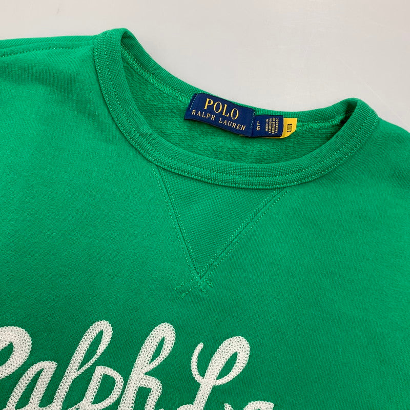 【中古品】【メンズ】 POLO RALPH LAUREN ポロ・ラルフローレン POLO TEAM SWEATSHIRT スウェットシャツ 147-261004-sm-08-izu サイズ：L カラー：グリーン 万代Net店