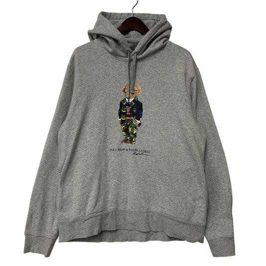 【中古品】【メンズ】 POLO RALPH LAUREN ポロ・ラルフローレン POLO BEAR HOODIE ポロベア フーディー パーカー 147-261004-sm-06-izu サイズ：L カラー：グレー 万代Net店