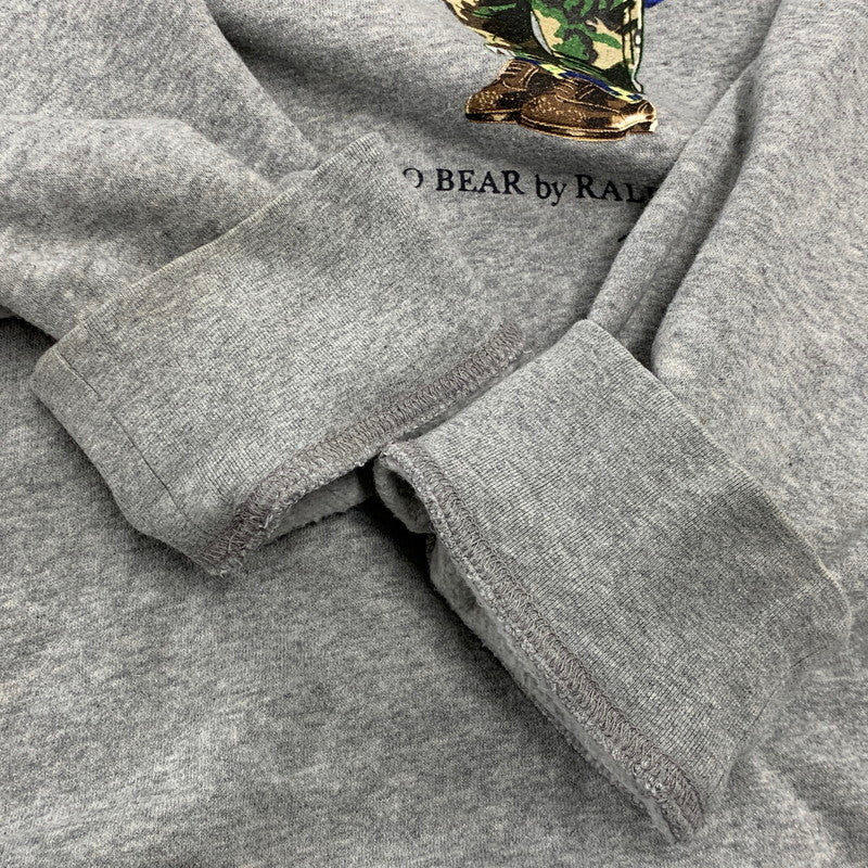 【中古品】【メンズ】 POLO RALPH LAUREN ポロ・ラルフローレン POLO BEAR HOODIE ポロベア フーディー パーカー 147-261004-sm-06-izu サイズ：L カラー：グレー 万代Net店