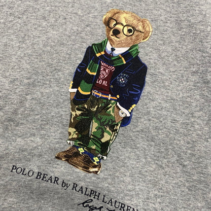 【中古品】【メンズ】 POLO RALPH LAUREN ポロ・ラルフローレン POLO BEAR HOODIE ポロベア フーディー パーカー 147-261004-sm-06-izu サイズ：L カラー：グレー 万代Net店