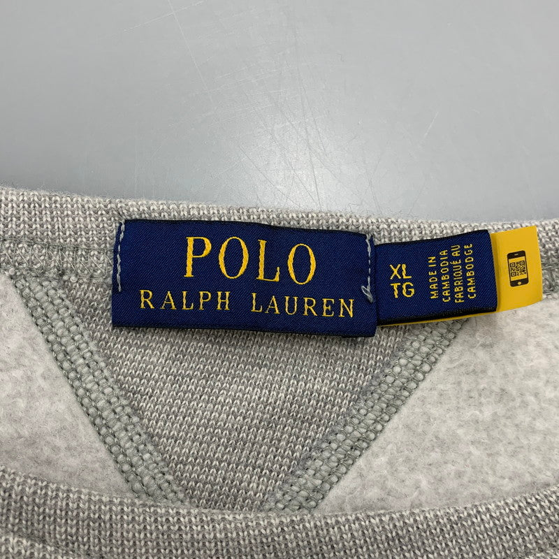 【中古品】【メンズ】 POLO RALPH LAUREN ポロ・ラルフローレン MULTI LOGO SWEATSHIRT マルチ ロゴ スウェットシャツ 147-261004-sm-07-izu サイズ：XL カラー：グレー 万代Net店