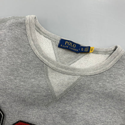 【中古品】【メンズ】 POLO RALPH LAUREN ポロ・ラルフローレン MULTI LOGO SWEATSHIRT マルチ ロゴ スウェットシャツ 147-261004-sm-07-izu サイズ：XL カラー：グレー 万代Net店