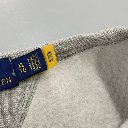 【中古品】【メンズ】 POLO RALPH LAUREN ポロ・ラルフローレン MULTI LOGO SWEATSHIRT マルチ ロゴ スウェットシャツ 147-261004-sm-07-izu サイズ：XL カラー：グレー 万代Net店