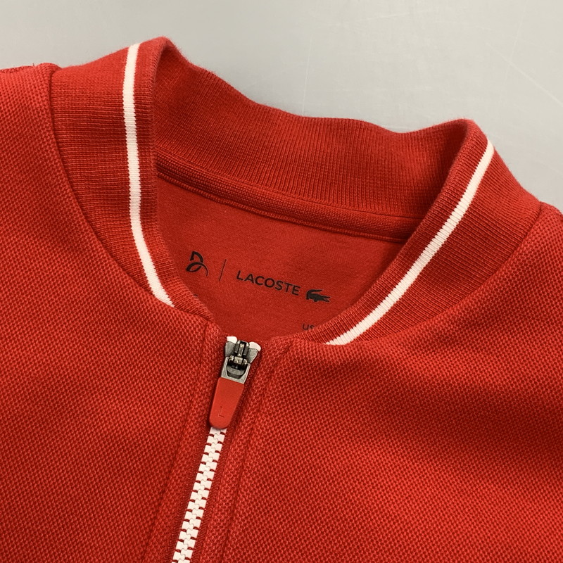 【中古品】【メンズ】 LACOSTE ラコステ × ROLAND GARROS ローランギャロス SH4757 ZIP JACKET ジップ ジャケット 147-261004-sm-05-izu サイズ：L カラー：レッド 万代Net店